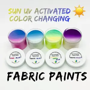 Sun UV Activated Fabric Paints for T-Shirts & Shoes