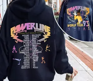 Two Sided Powerline Stand Out World Tour 95 Hoodie,  Trip Matching Shirt, retro 90s shirt