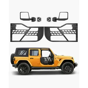Fathersdaygift VEVOR Jeep Tube Doors, 2-Door, Hunting Style Jeep Tubular Door with Heavy-Duty Hinges OE Latch, Jeep Doors with Rear View Mirrors, Fit for 2018-2024 Jeep Wrangler JL 2020-2024 Jeep Gladiator JTdealsforyoudays