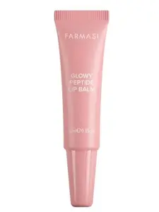 Farmasi Glow Peptide Lip Balm - 10ml Pink Lip Balm for Soft and Smooth Lips with Frosty Pink Finish