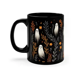 [Sale off up to 50%] Cute Ghosts 11oz 15oz Coffee Mug, Festive Halloween Ceramic Mug, Fall aesthetic, Halloween theme, perfect gift for Teacher, Fall Decor Ghost Cup