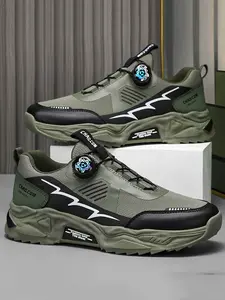 Men'S Stylish And Comfortable Outdoor Fitness Sneakers, Featuring a Non-Slip Rotating Buckle Design, Suitable for Outdoor Training And Park Workouts