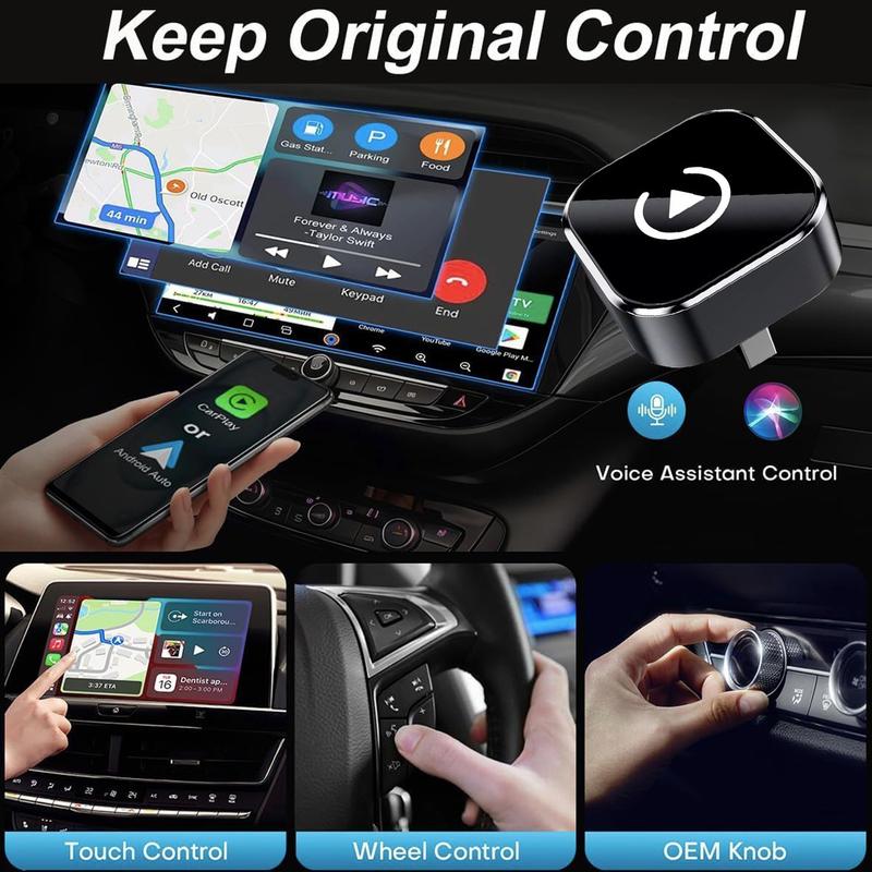 【YURNLV】2026 New Wireless CarPlay Adapter - iPhone & Android Compatible with Fast No-Delay Link, Hands-Free Calling 【YURNLV】2026 New Wireless CarPlay Adapter - iPhone & Android Compatible with Fast No-Delay Link, Hands-Free Calling