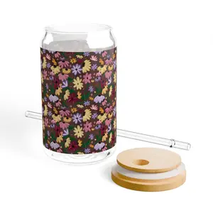 Piano Surprise Song Floral Printed Can Glass 16oz, Tour Gift Idea, Surprise Songs, Era Memory  Mashup, Swift Fan 2024 Gift, Gift Her