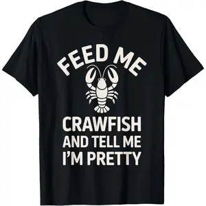 100% Cotton Crawfish Costume for Men Women Crayfish Seafood Crawfish T-Shirt