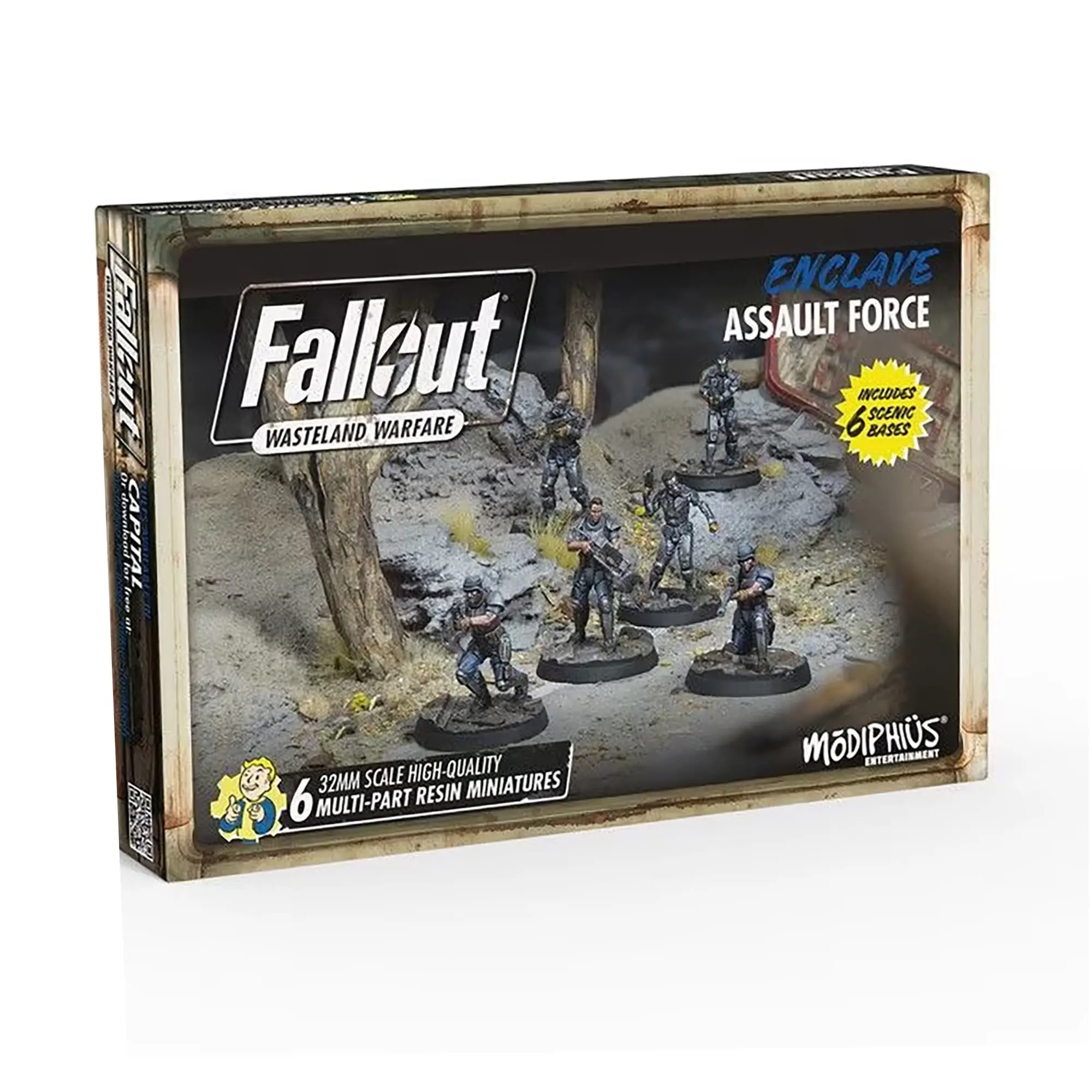 Modiphius Entertainment MUH0190807 Fallout Wasteland Warfare Enclave Assault Force Miniatures