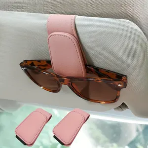 Car Glasses Holder, Multifunctional Car Sunshade Magnetic Card Clip Storage, Universal Car Interior Accessories for Women & Men