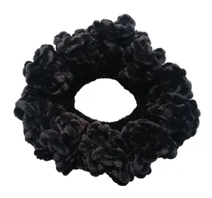 Black Jumbo Scrunchie