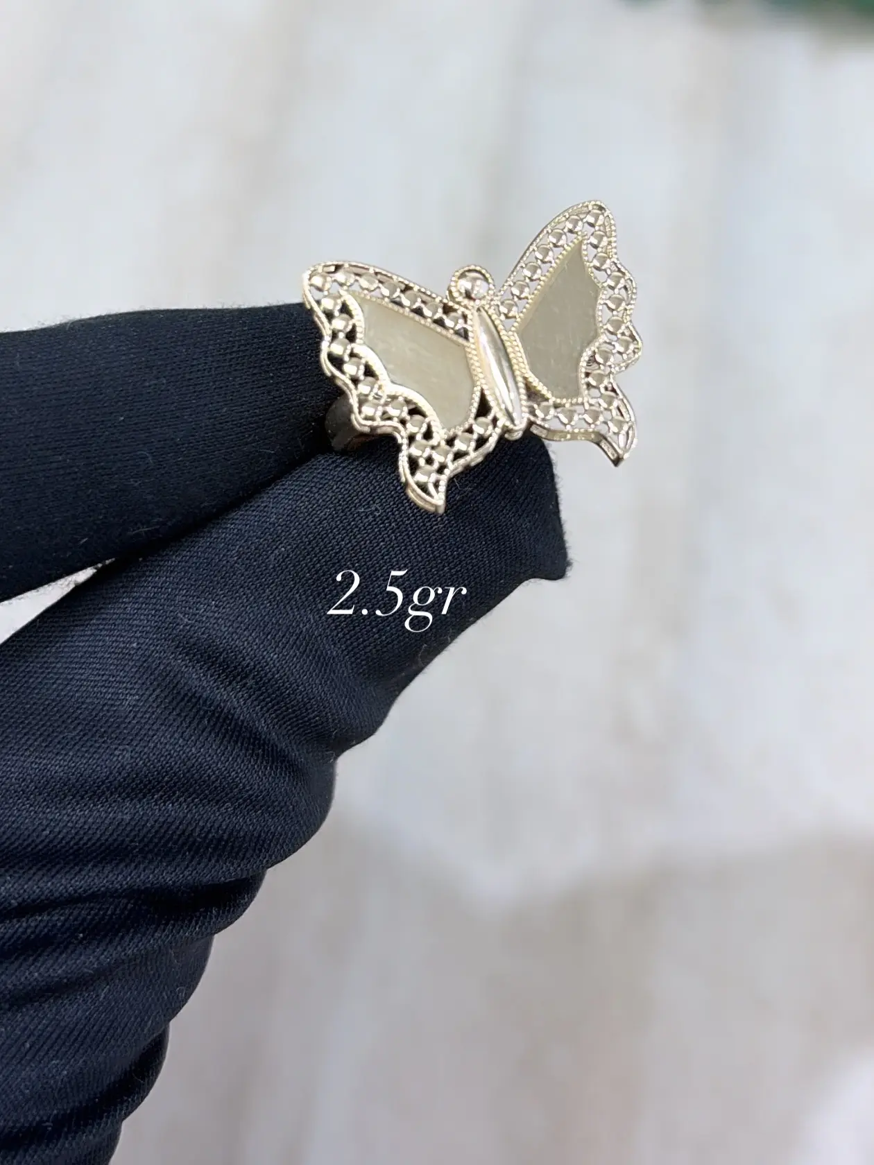 14K Gold Butterfly Ring