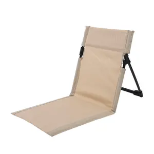 Outdoor camping beach portable folding chair with backrest and cushion, tent leisure chair, balcony park lawn picnic chair