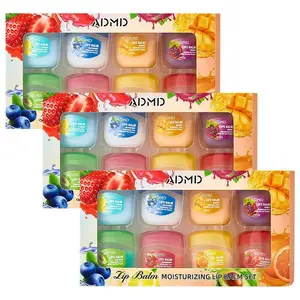 #SummerVibes 8Pcs Multifruit Lip MaskSet - Mango, Grape, Blueberry, Orange,Avocado, Strawberry, Cranberry, Lemon-Nourishing,Moisturizing, Non-Greasy,Portable Lip Care,Perfect Christmas Decorations