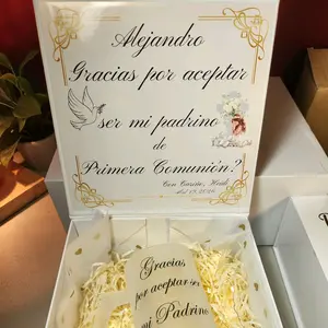 Godfather Thanks Box with 16oz Glass - Special Proposal Gift Set for Gratitude - Heartfelt Message & Practical Drinkware - Ideal for Special Occasions