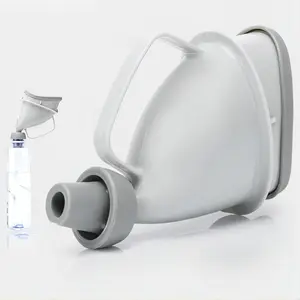 Unisex Urination Device Travel Emergency Toilet, Urinal Device with Tube and Handle, Travel Pee Bottle for Men and Women, Urinal Funnel Pee Funnel Women Pee Cup Stand Up for Outdoor, Camping