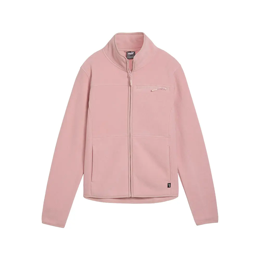 PUMA Womens Polar Fleece Jacket Athletic Outerwear Casual - Pink