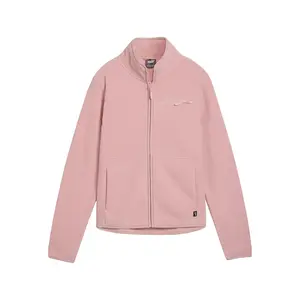 PUMA Womens Polar Fleece Jacket Athletic Outerwear Casual - Pink