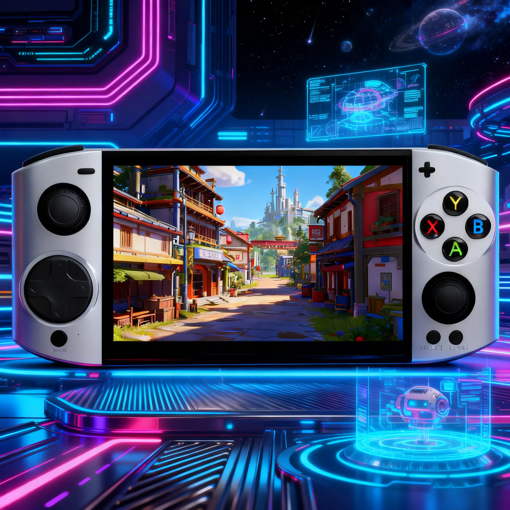 New 09ultra Retro Handheld Game Console, 5.1 Inch IPS Screen, Dual Analog Joysticks, Portable Gaming Device, No Battery Anxiety