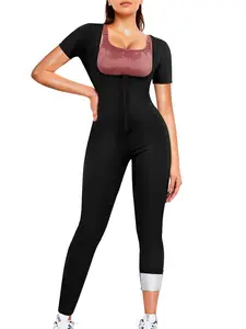Women's Sporty Fitted Sweatshirt, Short Sleeve Zipper Design, Silver Fiber Material, Quick Heat Reflection, All Seasons Wear