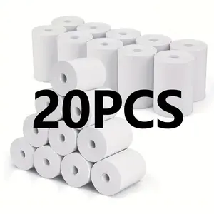 5/10/20 Rolls Thermal Receipt Paper Roll, Supermarket Cashier Ticket Paper, Suitable for Printers & Photo Printers, Durable Design