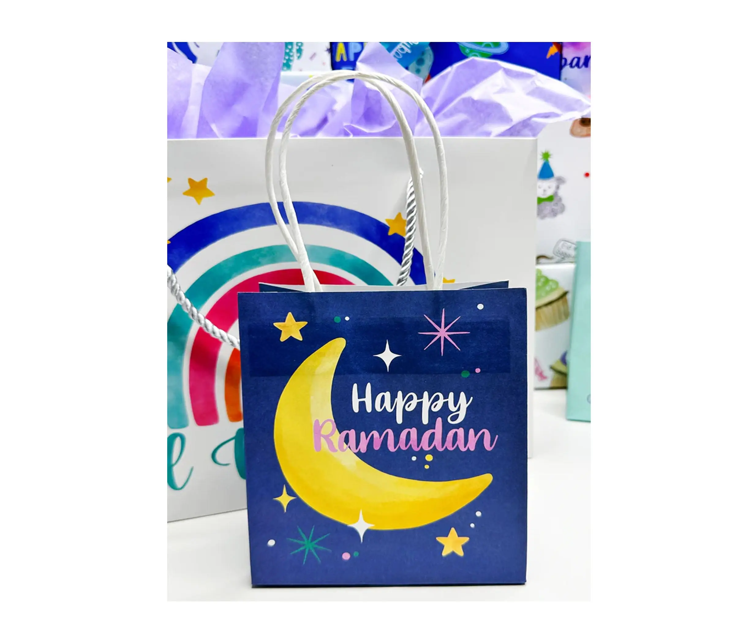 Happy Ramadan Favor Bags - 20 Pack