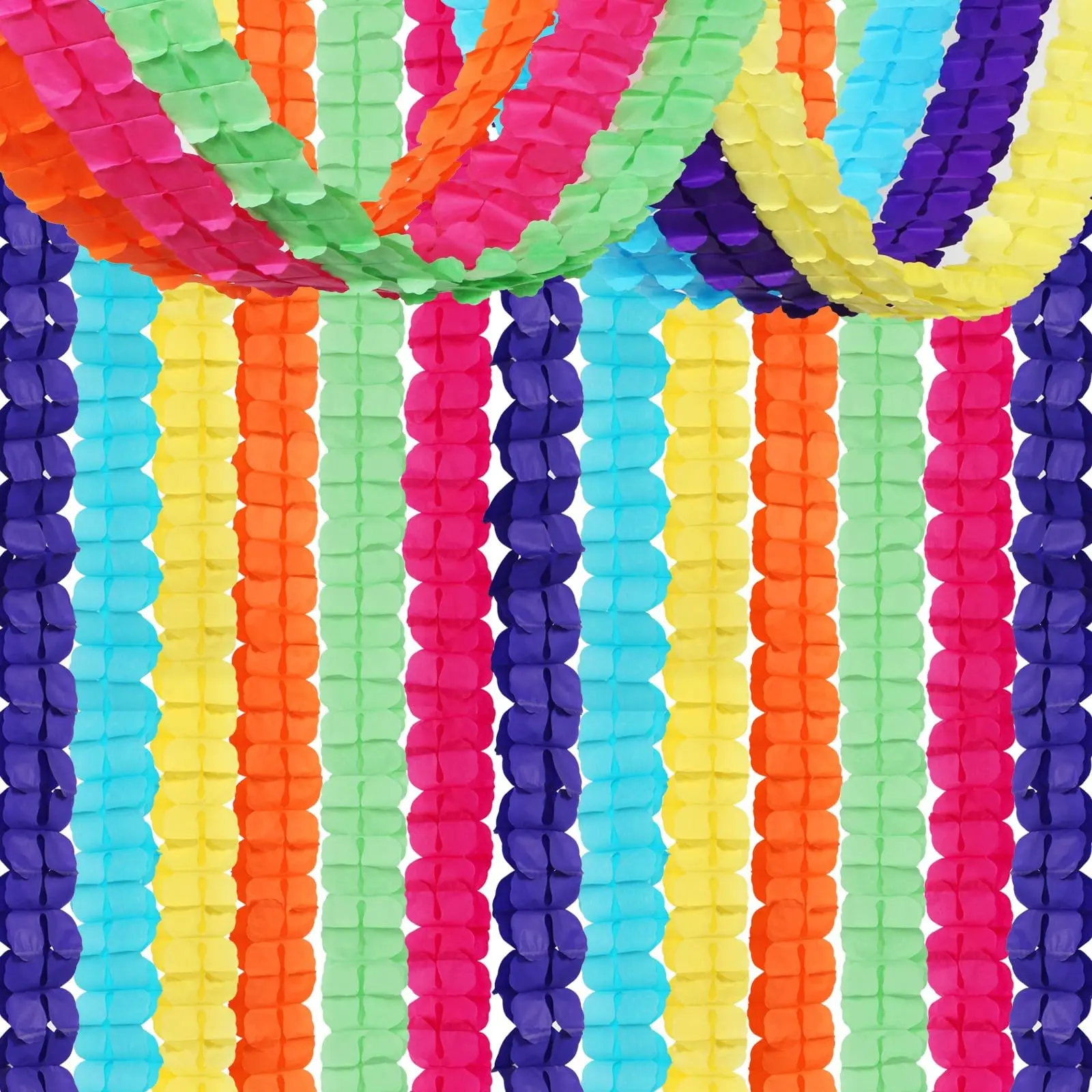 Rainbow Mexican Theme Party Streamers – 157Ft Colorful Hanging Banner, Fiesta Birthday Baby Shower Decor
