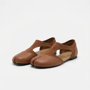 Spring new stretch cloth split-toed ballet women's shoes hollow flat shoes casual shoes