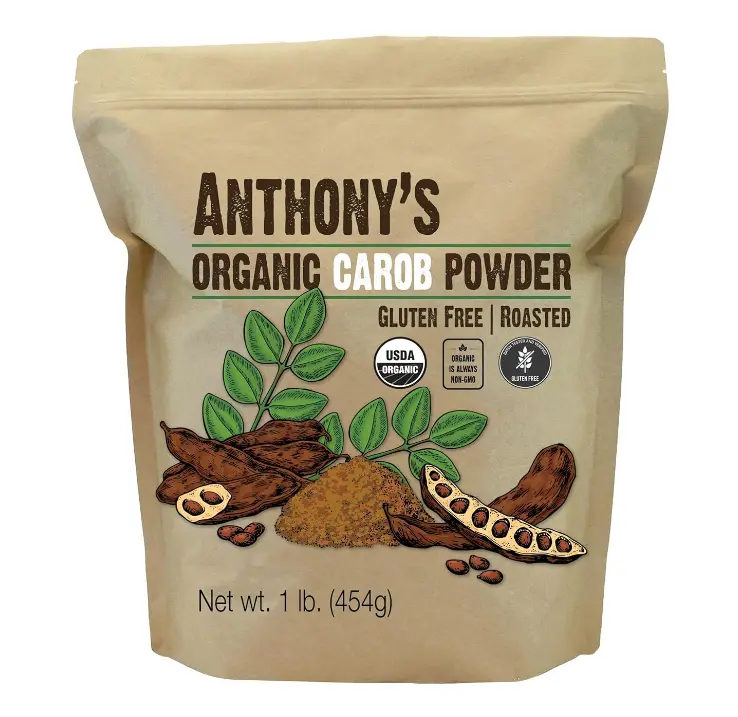 Anthony's Organic Carob Powder, 1 lb, Gluten Free, Non GMO, Cocoa Powder Alternative, Unsweetened