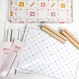 OMONI DESIGNS DUO Korean Bundle Box For Beginners Alphabet & Vocabulary Reusable Boards