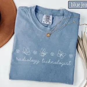 Radiology Technologist Comfort Colors Shirt • RAD Tech Butterfly Tshirt • Xray Tech Gifts • X-ray Technologist Tees • Radiology Graduation
