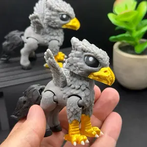 Articulated Hippogriff/Decoration/Desk Toy/Gift/Stocking Stuffer/Mythical Creature/Griffin/Legendary Creature/Moveable Joints!