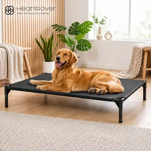 【DealsForYouDays】Elevated Dog Bed for Large Dogs, Cooling Pet Cot with Breathable Mesh, Durable Raised Dog Bed for Indoor Outdoor Use, Easy to Clean camping