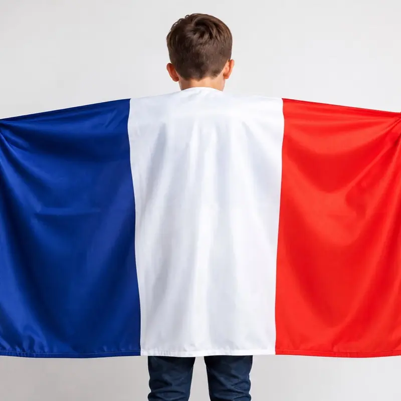 Unisex France Body Flag - 100% Polyester, Fade Resistant, Decorative American Design, Large Festive, Pole Mount, Outdoors, Birthday Party & Home Supplies