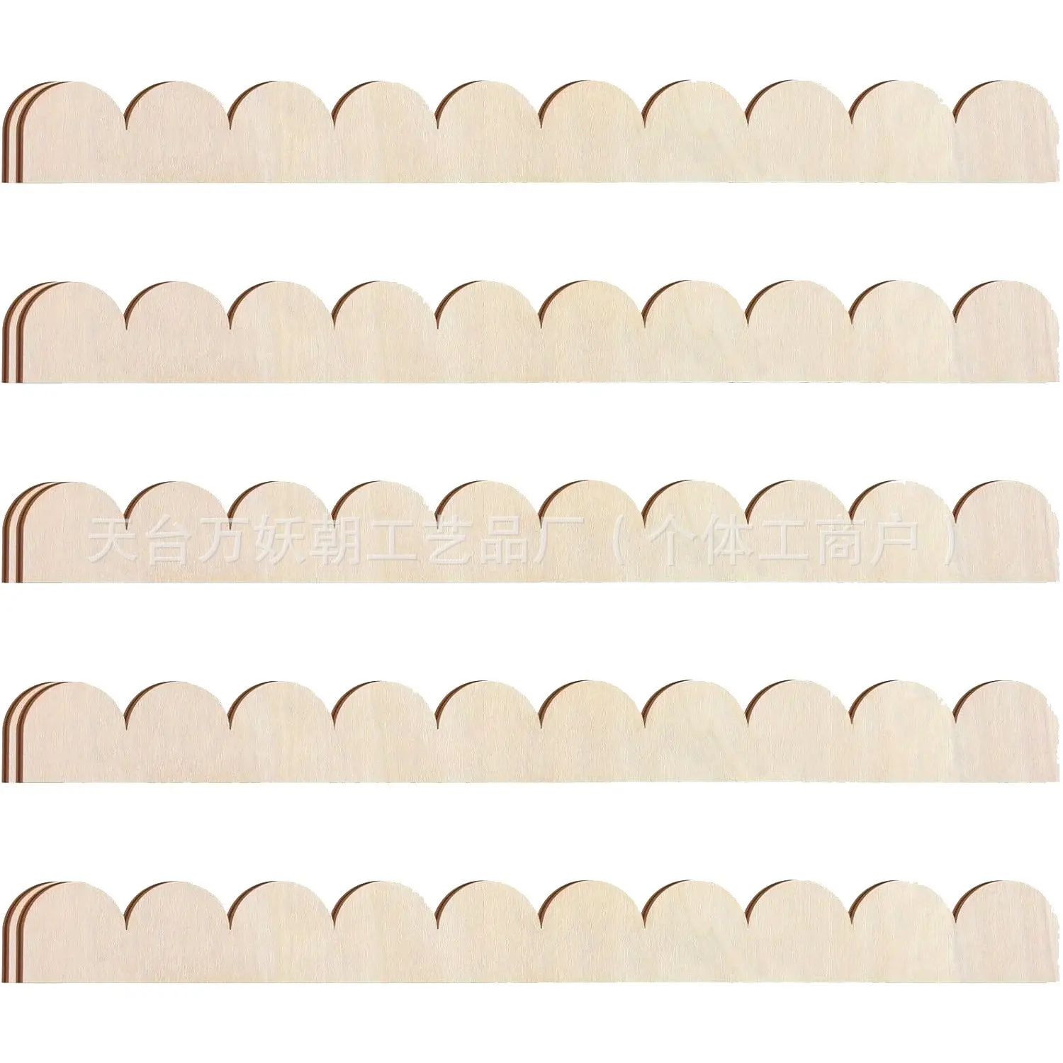 10 Pcs Scalloped Wood Trim – Decorative DIY edge molding for walls, cabinets, shelves and doors. Versatile wooden craft strips for home décor, furniture accents and party decoration. Wood for crafts Wood Slats Wood Design Wood Look