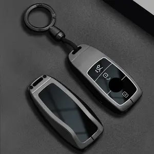 Alloy Car Key Case Cover Fob for Mercedes Benz a C E S G Class, W177 W205 W213 X167 W222 Cla Gle Glb Gls Amg, Smart Remote Accessory, Car Key Protector