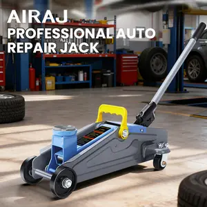 AIRAJ 2-ton hydraulic jack, aluminum-steel racing floor jack, quick-lift piston double pump, suitable for various vehicles, minimum lift range 5.1″–11.6″, maximum 5.1″–13″