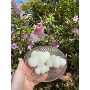 Set of 3 cloud candles