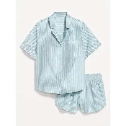 Old Navy Women's Poplin Pajama Short Set
