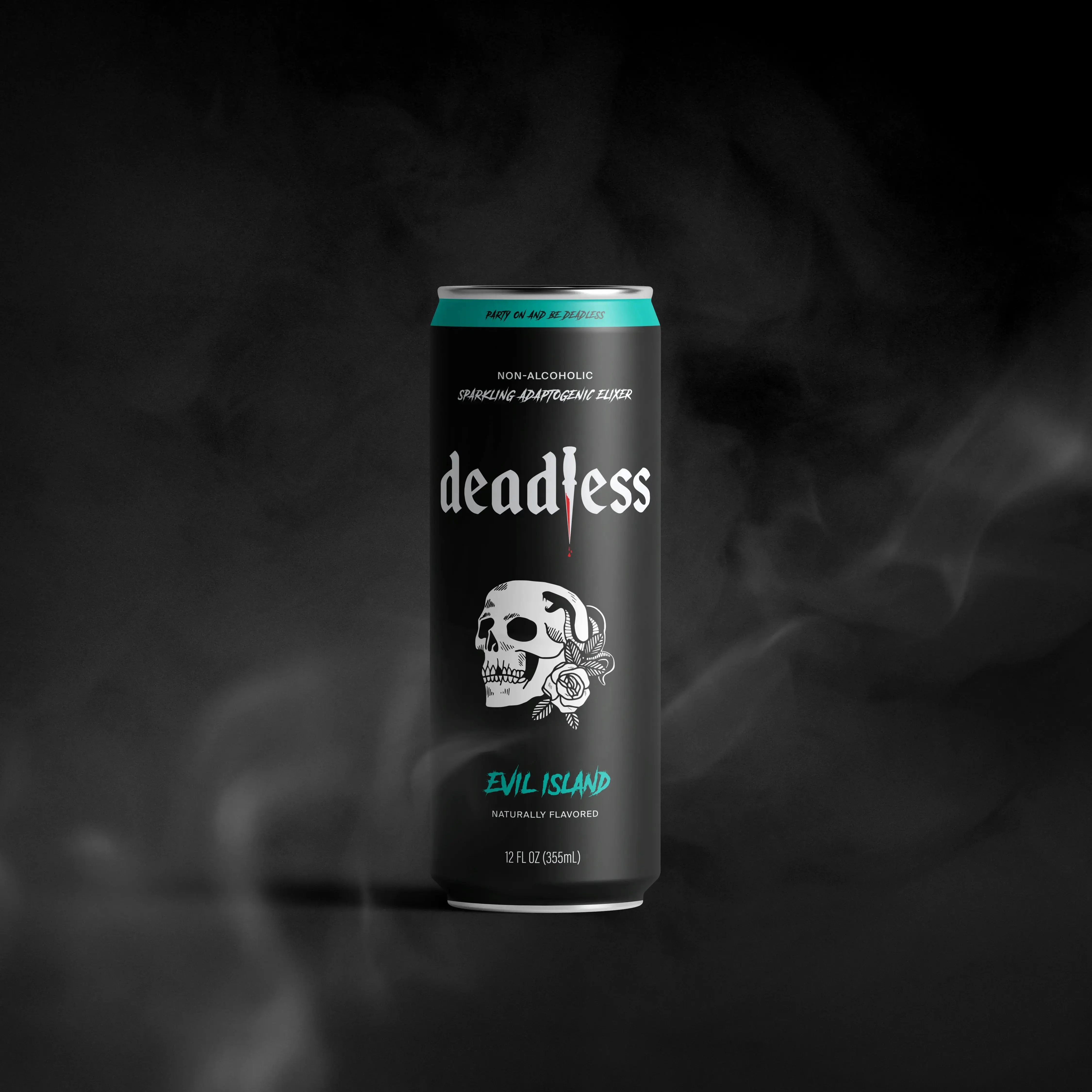Evil Island Sparkling Elixir with Adaptogens + Nootropics All Natural 4-pack