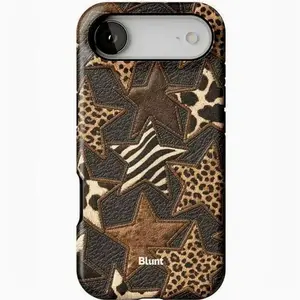 Blunt Cases – Vireli Case Y2K Summer Trend 2025 Leopard & Star Aesthetic Compatible with 11–17 Pro Max Cute Gift For Iphone 17 pro max and more Phone Cases Phone Cover Hard Case Tough 2-piece Phone Case