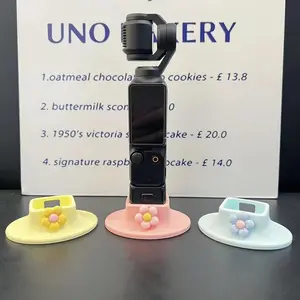 3D Flower Base For DJI Pocket 3 Silicone Fixed Bracket Base Extension For DJI OSMO Pocket 3 Handheld Camera Accessories