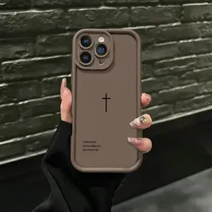 Biblical Cross Phone Case for Iphone 11-17 Pro Max | Slim & Shockproof Cover | Drop-Proof Protection | Faith-Based Design NONE