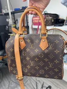 Pre-owned Louis Vuitton canvas Crossbody Bags lv speedy25 crossbody bag