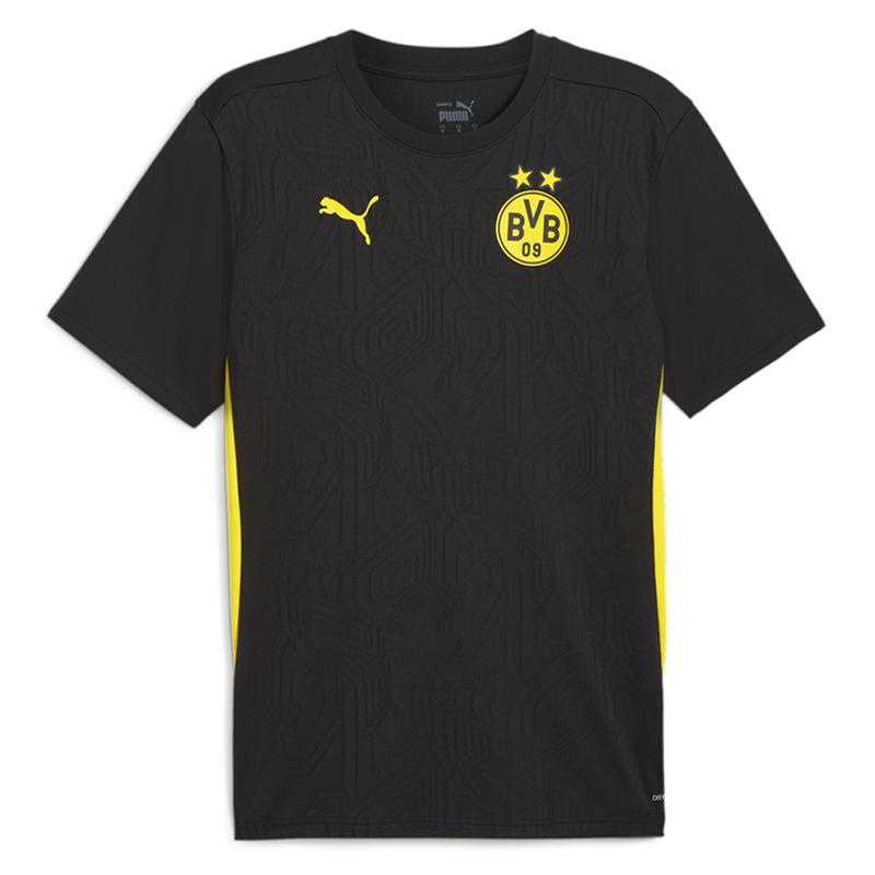 PUMA Mens Bvb Crew Neck Short Sleeve Jersey Casual - Black