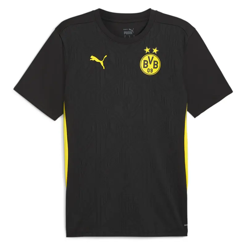 PUMA Mens Bvb Crew Neck Short Sleeve Jersey Casual - Black