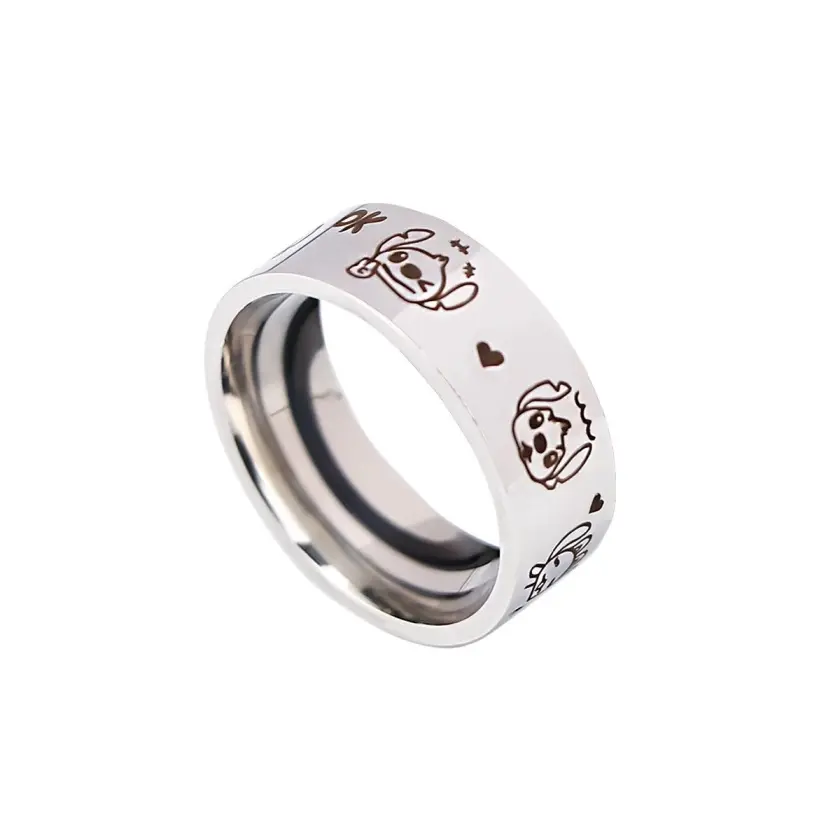 Disney Stitch Ring Size 8 Fixed Band With Cute Character Design And Enamel Detail For Fans And Everyday Wear Gift