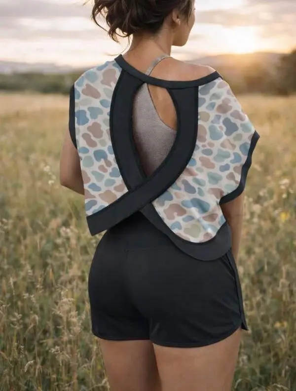 Camo Cross-Back Shirt