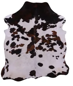 SUPER SALE Tricolor Natural Cowhide Rug - X-Large 7'2"H x 6'3"W