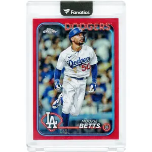 Mookie Betts Los Angeles Dodgers 2024 Topps Chrome Red Refractor #296 #1/5 Card - Fanatics Authentic Certified