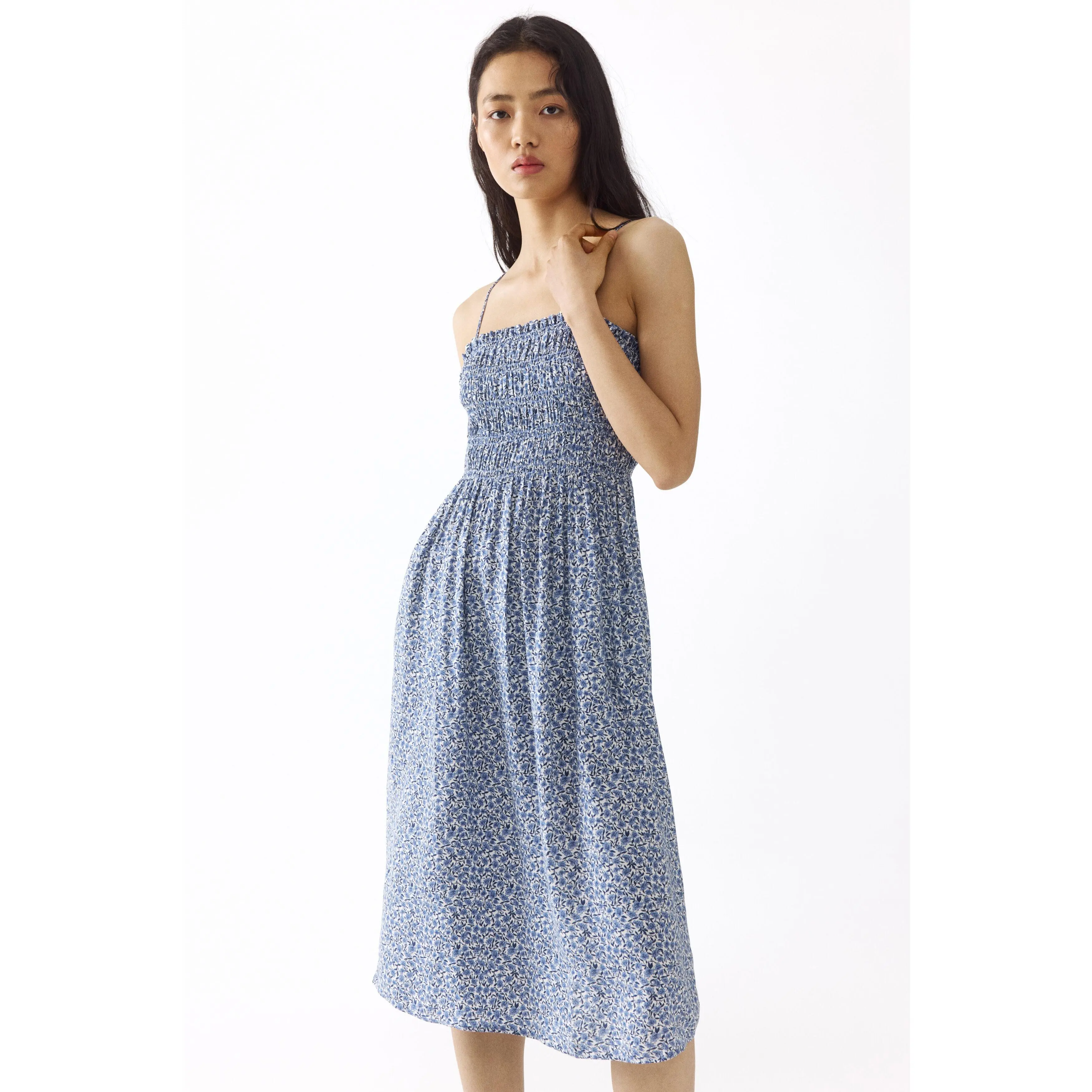H&M Smocked strappy dress - TikTok Shop