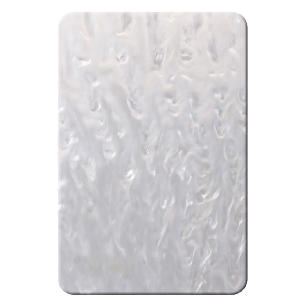 White Ripple Pattern Laser-Cut Pearl Casting Acrylic Sheet, 8x12 in, 3MM Thick Plexiglass for Art Design, DIY Sign, Home Decoration