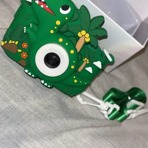 Cartoon Dinosaur Design Camera Toy, 1080P HD Digital Camera with 5 Puzzle Games, Fun Stickers for Girls Boys, Birthday Gifts #TOP PICKS